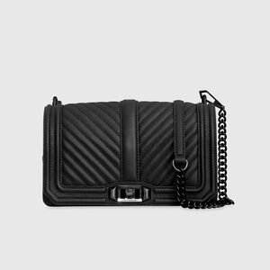 Rebecca Minkoff Chevron Quilted Love Crossbody